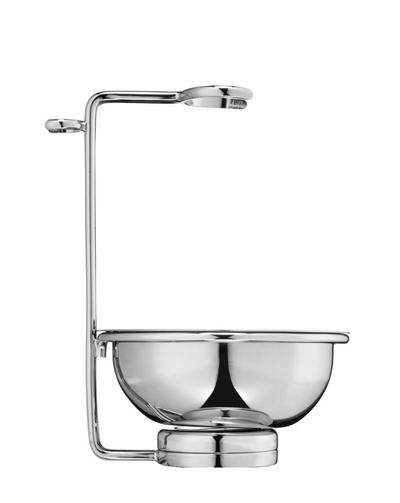 Edwin Jagger Shaving Stand - Double Wire Chrome + Bowl