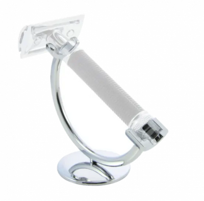 Edwin Jagger Cresent Chrome Razor Stand - Solid Base