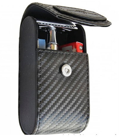 Edwin Jagger DE Safety Razor Etui - Black Carbon Fibre 