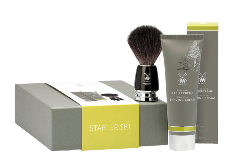 Muhle "Shave Care" 2-Delige Gift Set - Black Fibre & Alöe Vera