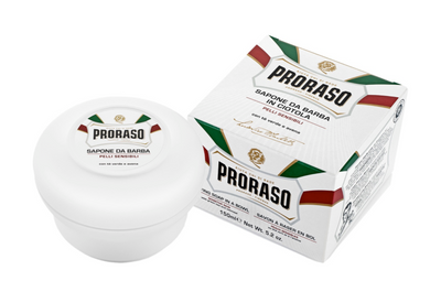 Proraso "White Line Sensitive" - Scheerzeep in Bowl 150g