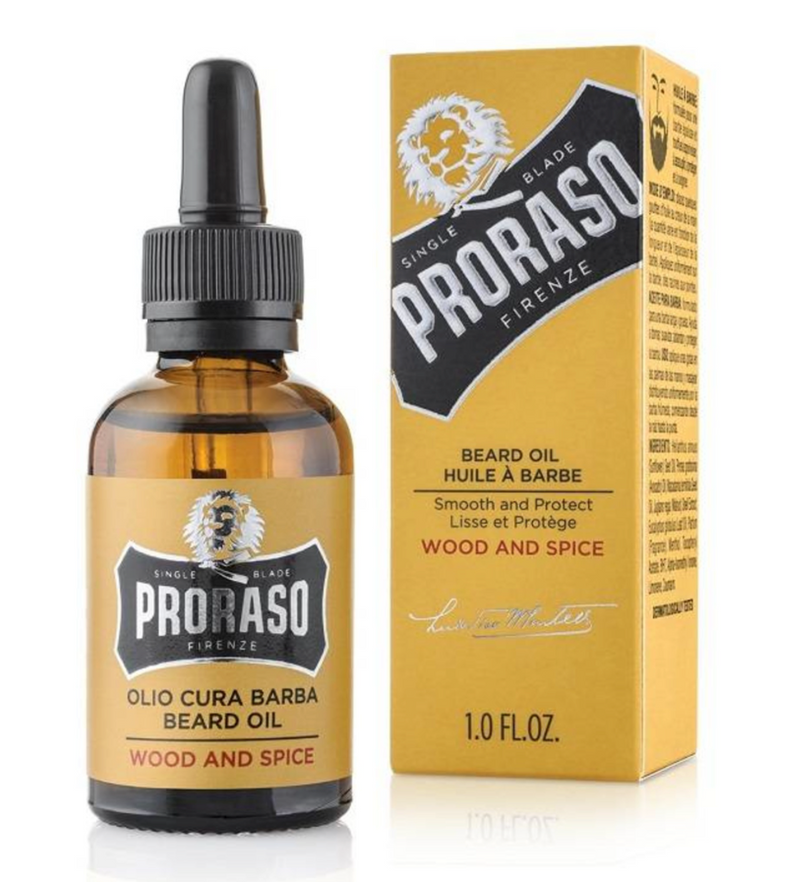 Proraso "Beard Oil" - Baardolie Wood & Spice 30ml