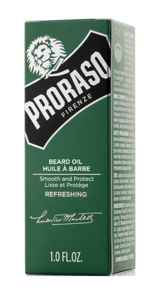 Proraso "Beard Oil" - Baardolie Green Refreshing 30ml