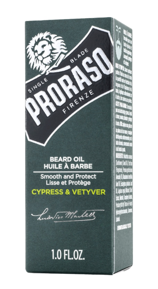 Proraso "Beard Oil" - Baardolie Green Cypress & Vetyver 30ml