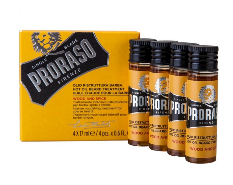 Proraso "Wood & Spice" - Hot Beard Oil 4 x 17ml