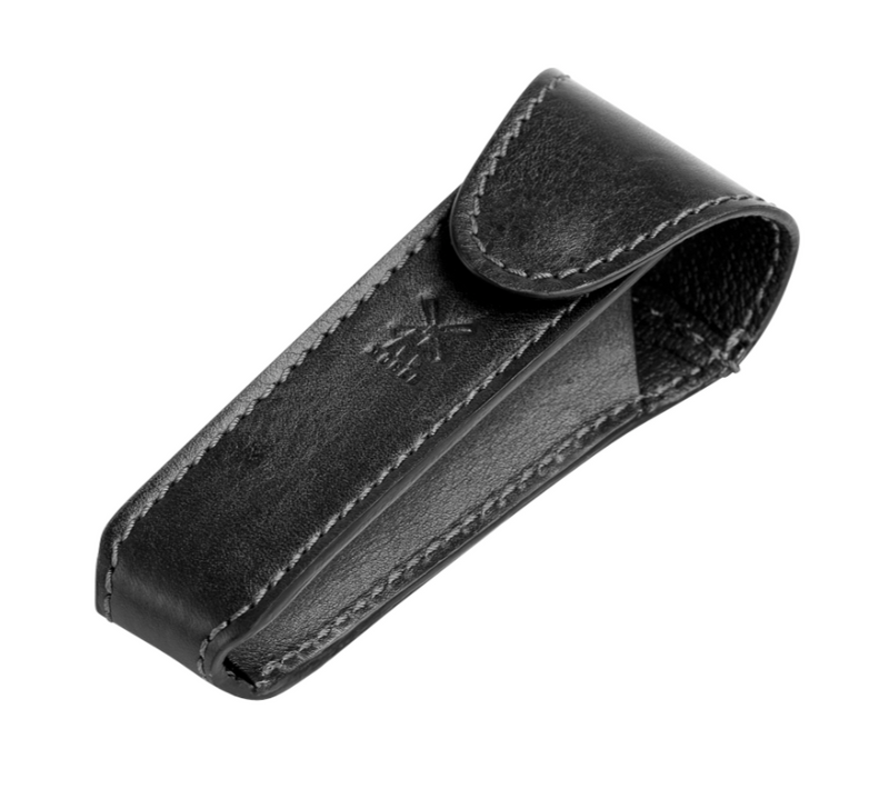 Muhle "TRAVEL" Leather DE Safety Razor Case - Black