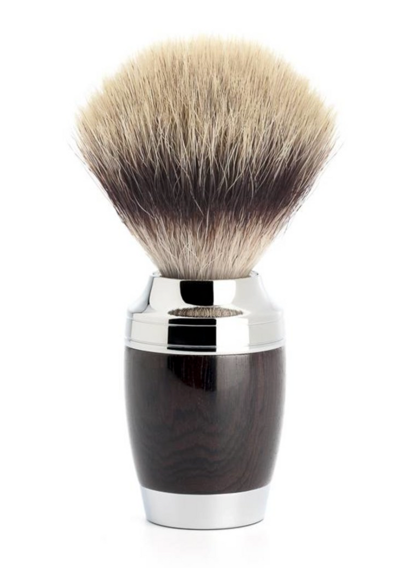 Muhle "STYLO" Silvertip Fibre - African Black Wood (M)