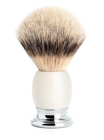 Muhle "Sophist" Scheerkwast Silvertip - Porcelain (L)