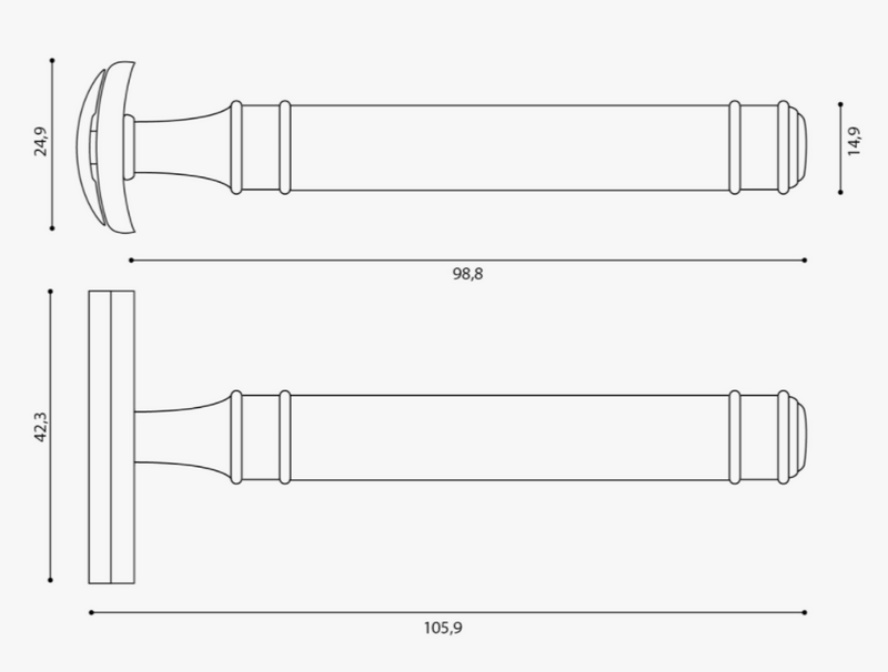 Muhle "TRADITIONAL" R41 Grande - Chroom (L)