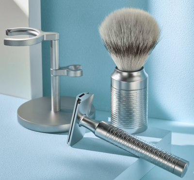 Muhle "ROCCA" Pure Brush Silvertip - Mat RVS (M)