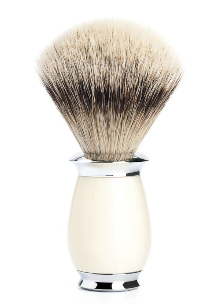 Muhle "PURIST" Scheerkwast Silvertip - Ivory (M)