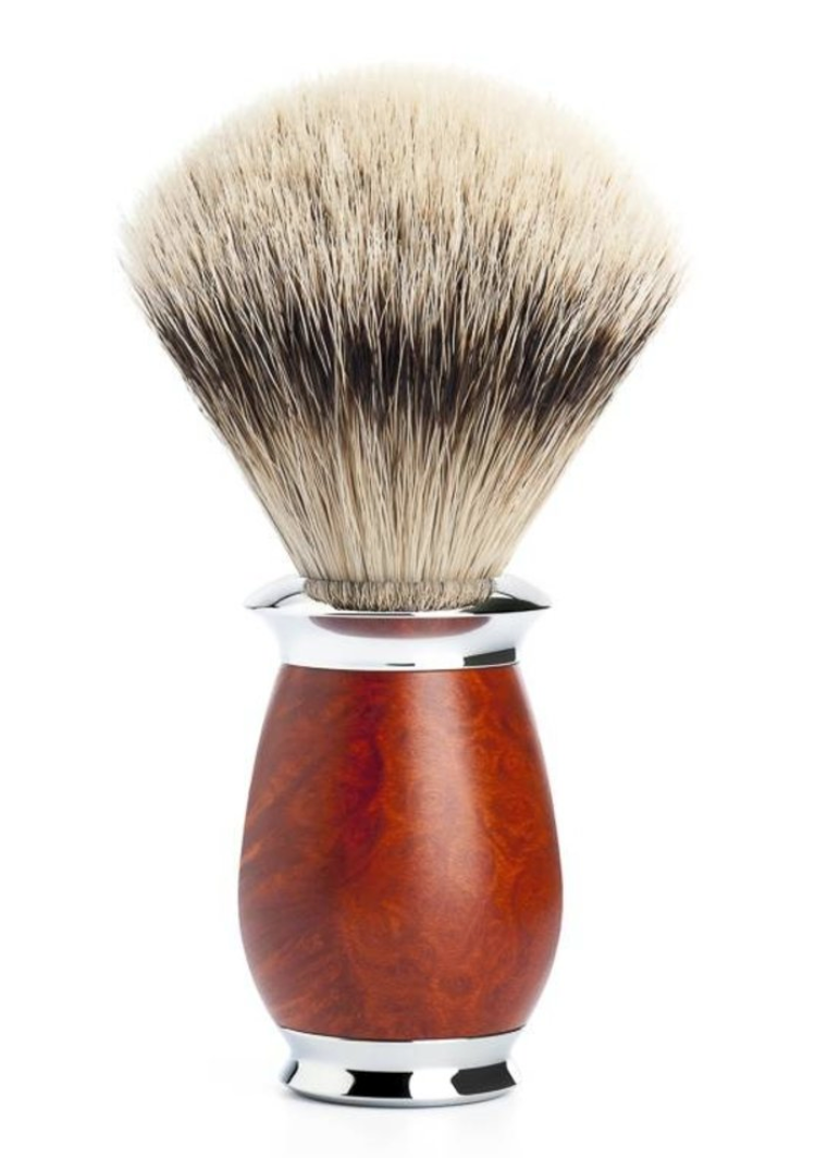 Muhle "PURIST" Scheerkwast Silvertip - Briar Hout (M)