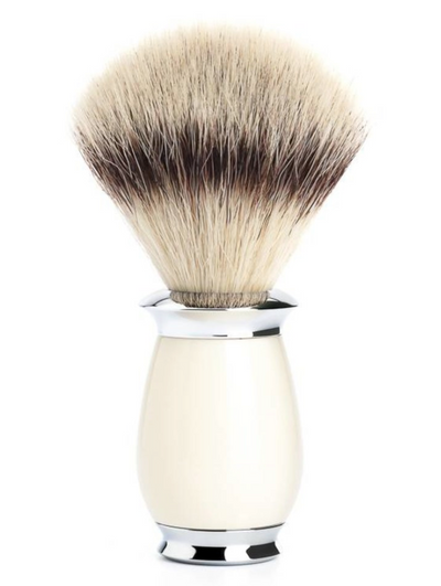 Muhle "PURIST" Scheerkwast Silvertip Fibre - Ivory (M)