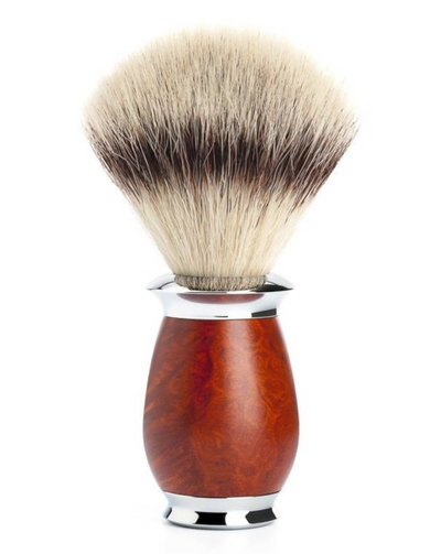 Muhle "PURIST" Scheerkwast Silvertip Fibre - Briar Hout (M)