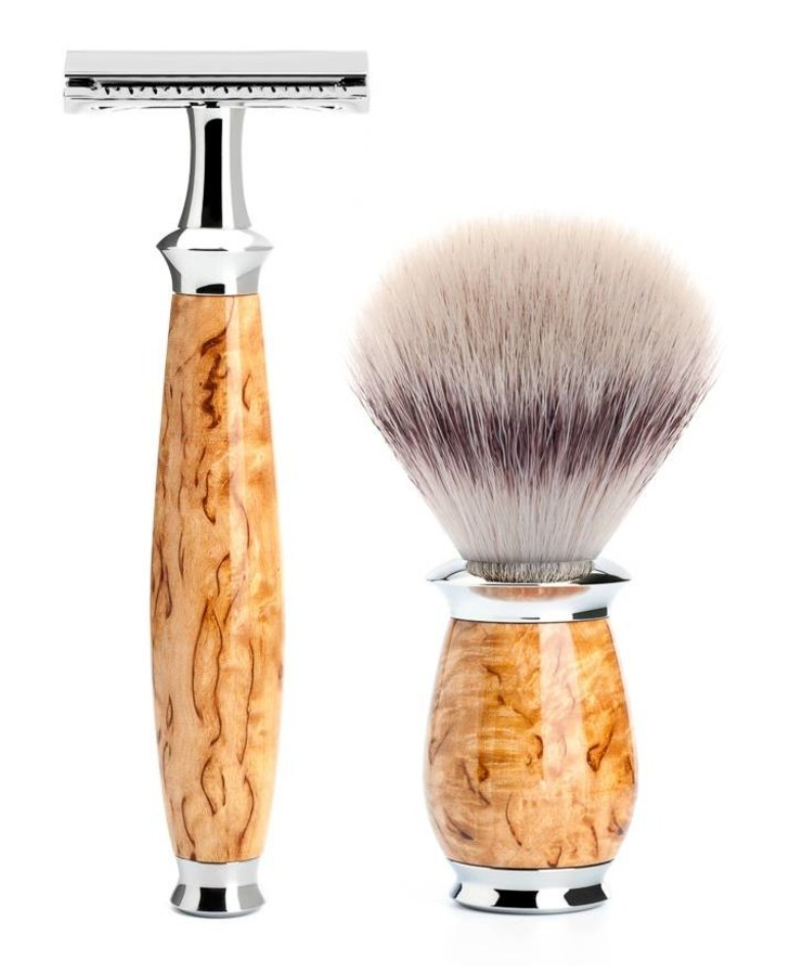 Muhle "PURIST" 3-Delige DE Razor & Brush Set - Maser Berk