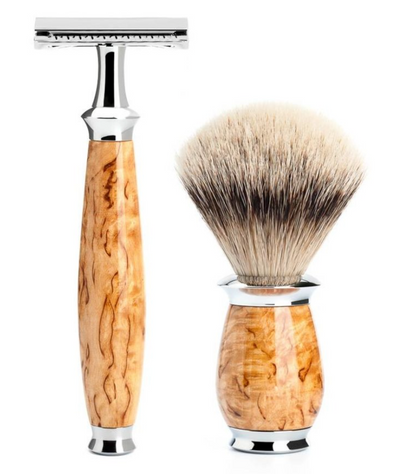 Muhle "PURIST" 3-Delige DE Razor & Brush Set - Maser Berk