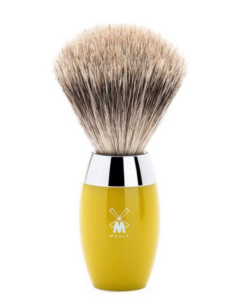 Muhle "KOSMO" 3-Delige Fusion Razor & Brush Set - Citrin Resin