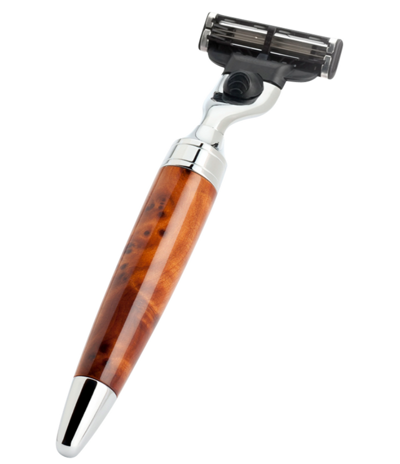 Muhle "STYLO" Mach 3 Razor - Thuja Wood