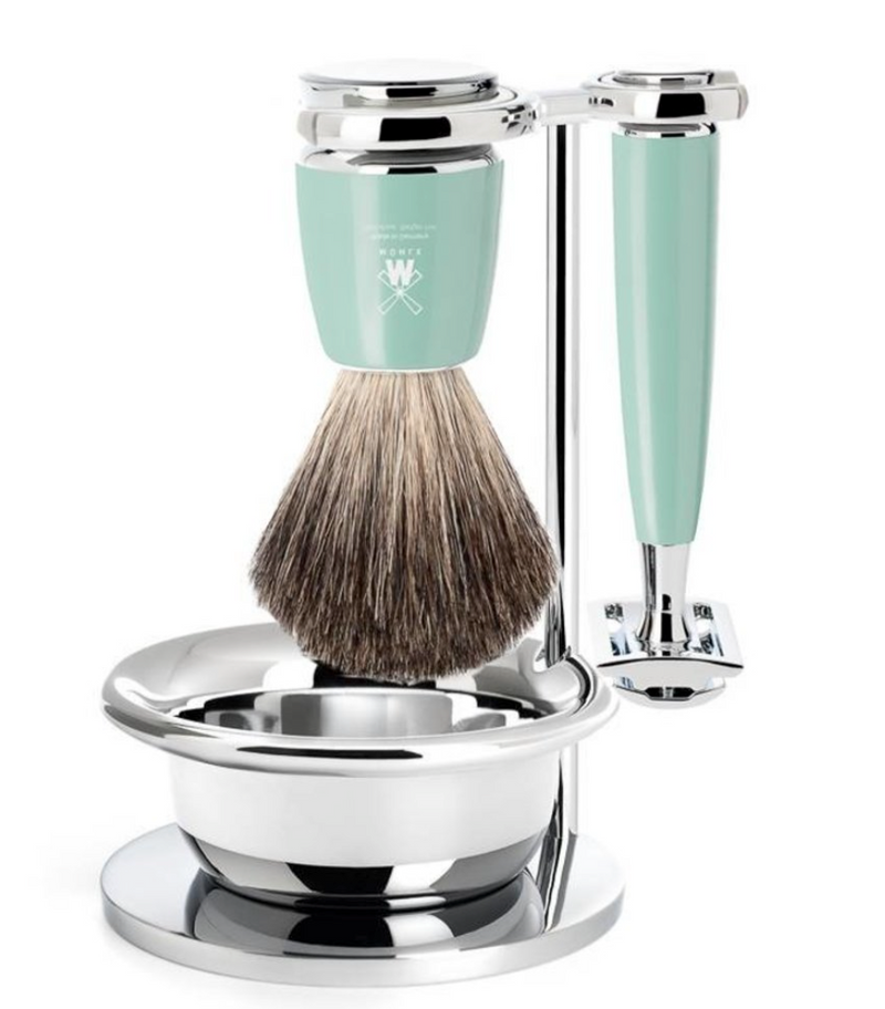 Muhle "PURIST" Brush & Razor Stand - Silver Chrome