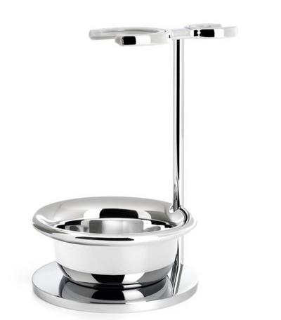 Muhle "PURIST" Brush & Razor Stand - Silver Chrome