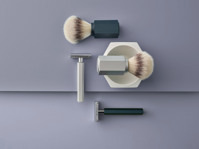 Muhle "HEXAGON" DE Safety Razor & Brush Set - Alu