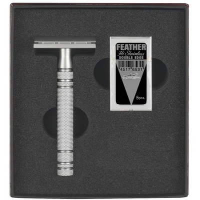 Feather DE Safety Razor "Mat Chroom" AS-D2