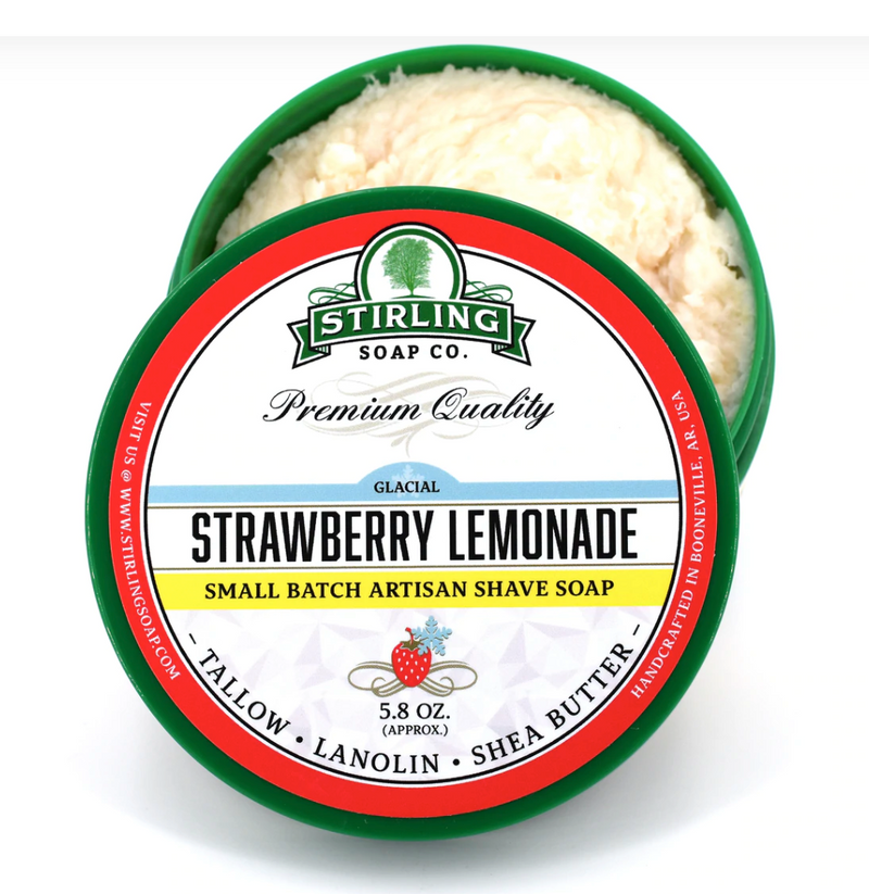 Stirling Soap Co. - Shaving Soap "Strawberry Lemonade" - 170ml