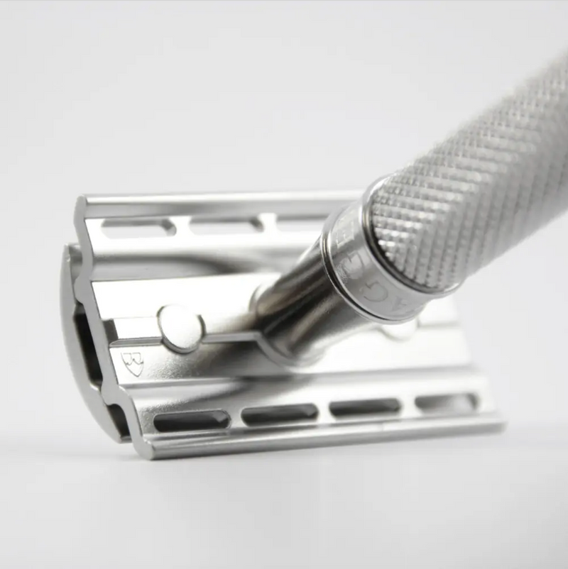 Edwin Jagger "30NE6 Stainless Steel" - DE Razor Knurled