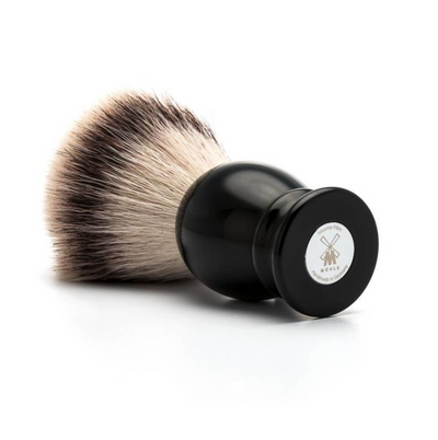 Muhle "CLASSIC" Scheerkwast Silvertip Fibre  - Black (M)