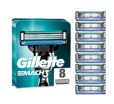 Gillette "Mach 3" Scheermesjes - 8 Pack