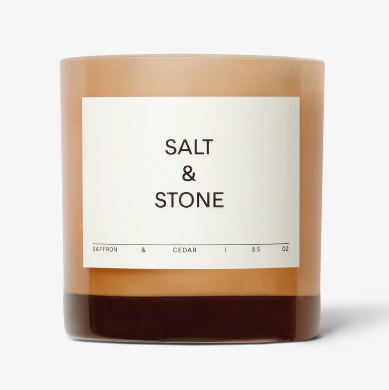 Salt & Stone "Candle" - Saffron & Cedar