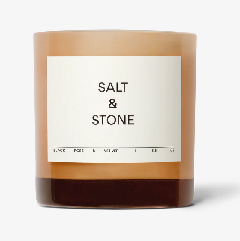 Salt & Stone "Candle" - Black Rose & Vetiver