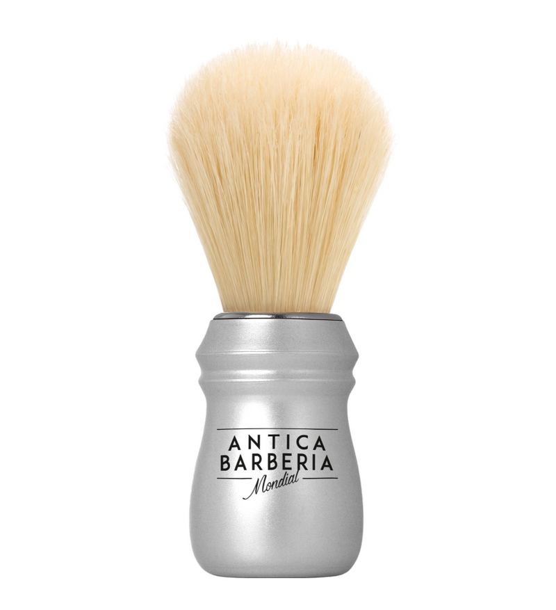 Mondial 1908 "Antica Barberia" Shaving Brush - Mat Alu XL