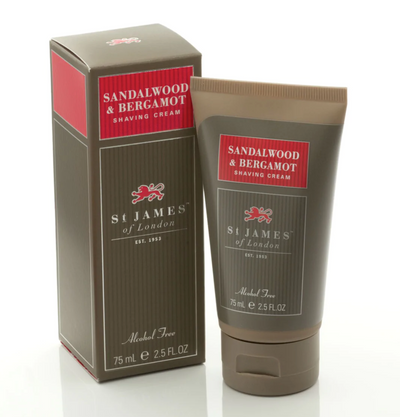 St James of London "Sandalwood & Bergamot" - Shaving Cream 75ml