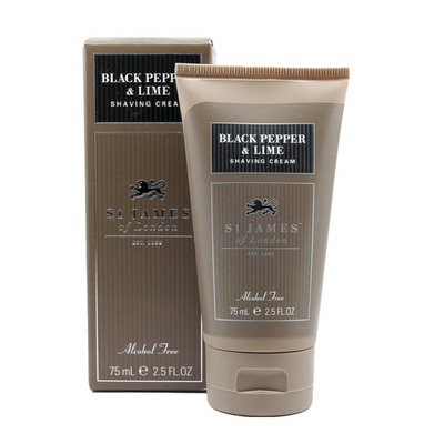 St James of London "Black Pepper & Lime" - Shaving Cream 75ml