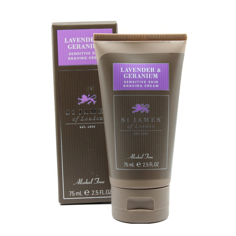 St James of London "Lavender & Geranium" - Shaving Cream 75ml