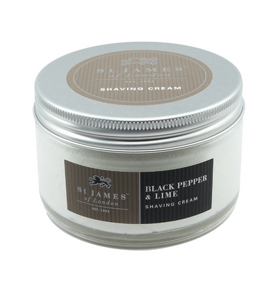 St James of London "Black Pepper & Lime" - Shaving Cream 150ml