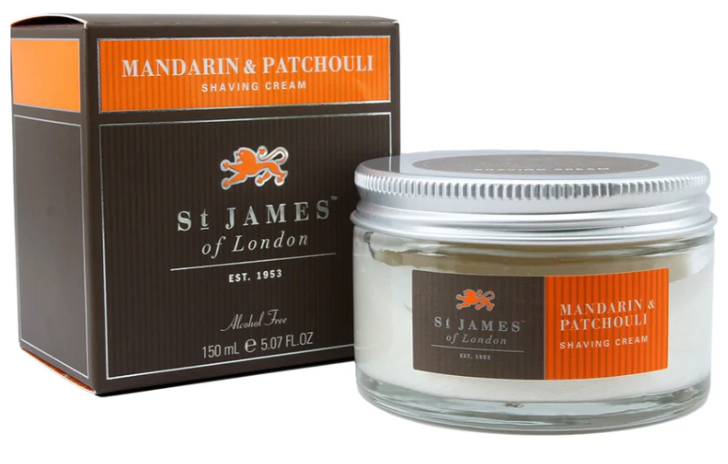 St James of London "Mandarin & Patchouli" - Shaving Cream 150ml