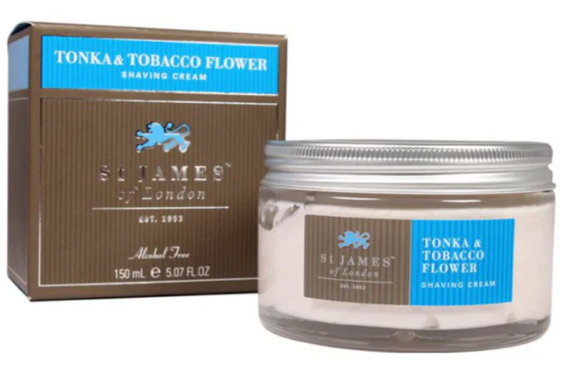 St James of London "Tonka & Tobacco Flower" - Shaving Cream 150ml