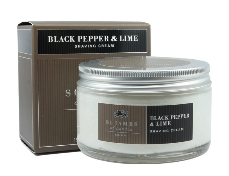 St James of London "Black Pepper & Lime" - Shaving Cream 150ml