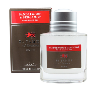 St James of London "Sandalwood & Bergamot" - Aftershave Gel 100ml