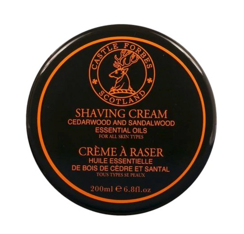 Castle Forbes "Cedarwood & Sandalwood" - Shaving Cream  200ml