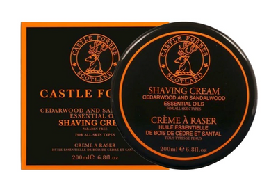 Castle Forbes "Cedarwood & Sandalwood" - Shaving Cream  200ml