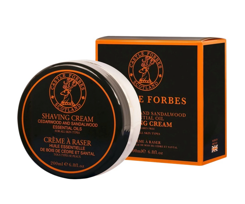 Castle Forbes "Cedarwood & Sandalwood" - Shaving Cream  200ml