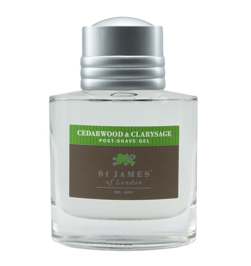 St James of London "Cedarwood & Clarysage" - Aftershave Gel 100ml