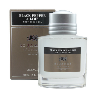 St James of London "Black Pepper & Lime" - Aftershave Gel 100ml