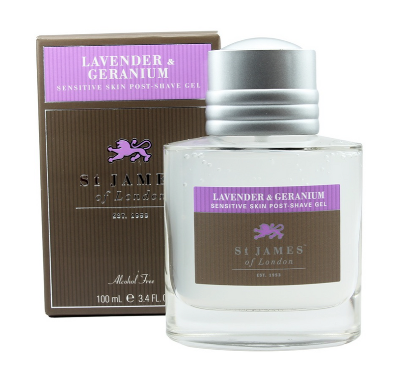 St James of London "Lavender & Geranium" - Aftershave Gel 100ml