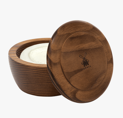 Muhle "Aloë Vera" Scheerzeep in Wooden Bowl - 65g