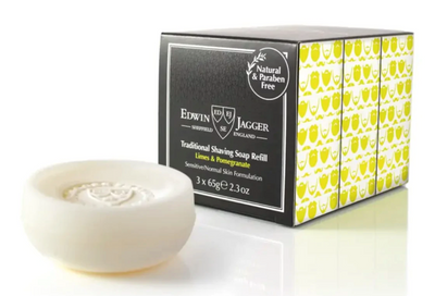 Edwin Jagger "Limes & Pomegranate" Shaving Soap Refill - 3x65gr