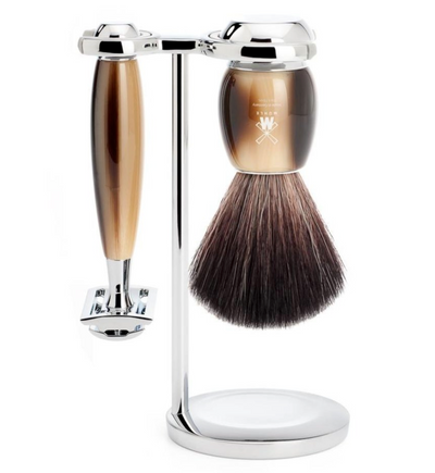 Muhle "VIVO" DE Razor Shaving Set - Imitatie Hoorn